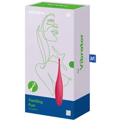 SATISFYER - TWIRLING FUN TIP VIBRATOR RED SATISFYER - TWIRLING FUN TIP VIBRATOR RED