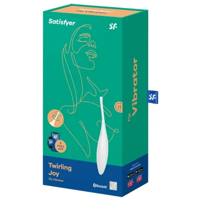 SATISFYER - TWIRLING JOY CLIT TIP VIBRATOR WHITE SATISFYER - TWIRLING JOY CLIT TIP VIBRATOR WHITE