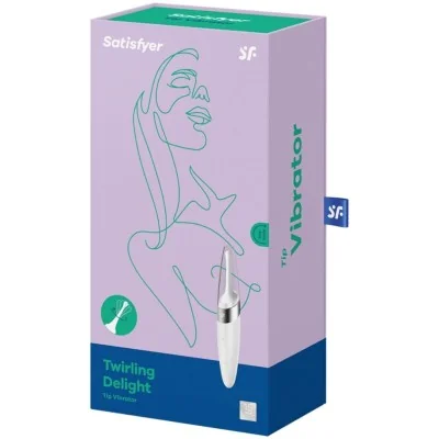 SATISFYER - TWIRLING DELIGHT CLIT TIP VIBRATOR WHITE SATISFYER - TWIRLING DELIGHT CLIT TIP VIBRATOR WHITE