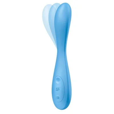 SATISFYER - G-SPOT FLEX 4+ MULTI VIBRATOR APP BLUE SATISFYER - G-SPOT FLEX 4+ MULTI VIBRATOR APP BLUE