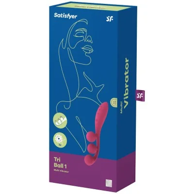 SATISFYER - TRI BALL 1 MULTI VIBRATOR RED SATISFYER - TRI BALL 1 MULTI VIBRATOR RED