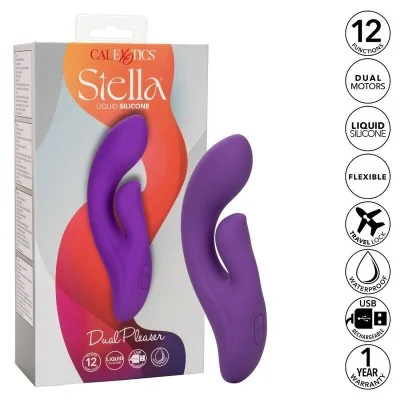 CALEXOTICS - STELLA DUAL PLEASER VIOLET CALEXOTICS - STELLA DUAL PLEASER VIOLET