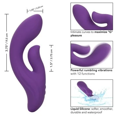 CALEXOTICS - STELLA DUAL PLEASER VIOLET CALEXOTICS - STELLA DUAL PLEASER VIOLET