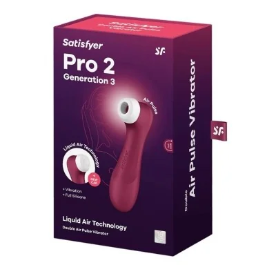 SATISFYER - PRO 2 GENERACIÓN 3 LIQUID AIR TECHNOLOGY GRANATE SATISFYER - PRO 2 GENERACIÓN 3 LIQUID AIR TECHNOLOGY GRANATE