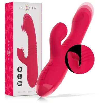 INTENSE - DUA MULTIFUNCTION RECHARGEABLE UP DOWN VIBRATOR WITH INTENSE - DUA MULTIFUNCTION RECHARGEABLE UP DOWN VIBRATOR WITH