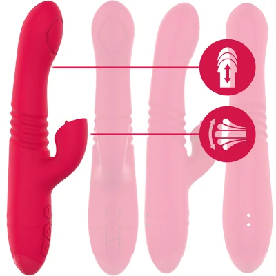 INTENSE - DUA MULTIFUNCTION RECHARGEABLE UP DOWN VIBRATOR WITH INTENSE - DUA MULTIFUNCTION RECHARGEABLE UP DOWN VIBRATOR WITH