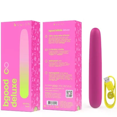 B SWISH - BGOOD INFINITE DELUXE RECHARGEABLE VIBRATOR PINK