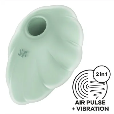 SATISFYER - CLOUD DANCER GREEN AIR PULSE VIBRATOR SATISFYER - CLOUD DANCER GREEN AIR PULSE VIBRATOR