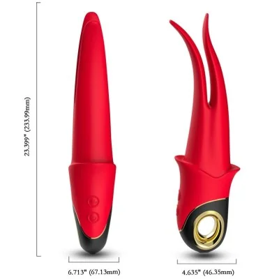 ARMONY - SHADOW VIBRATOR DOUBLE-HEAD TEASING RED ARMONY - SHADOW VIBRATOR DOUBLE-HEAD TEASING RED