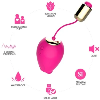 ARMONY - MANDALA EGG VIBRATOR G-SPOT REMOTE CONTROL FUCHSIA ARMONY - MANDALA EGG VIBRATOR G-SPOT REMOTE CONTROL FUCHSIA