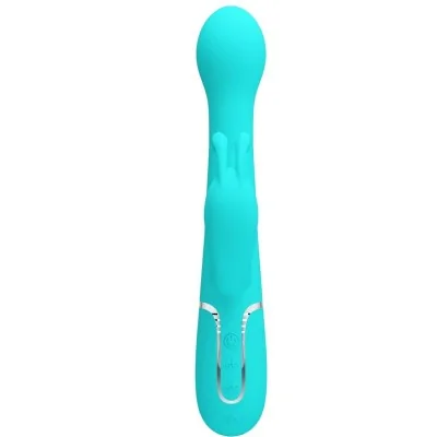 PRETTY LOVE - DEJON RABBIT VIBRATOR 3 IN 1 MULTIFUNCTION AQUA PRETTY LOVE - DEJON RABBIT VIBRATOR 3 IN 1 MULTIFUNCTION AQUA