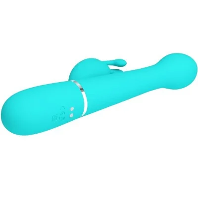 PRETTY LOVE - DEJON RABBIT VIBRATOR 3 IN 1 MULTIFUNCTION AQUA PRETTY LOVE - DEJON RABBIT VIBRATOR 3 IN 1 MULTIFUNCTION AQUA