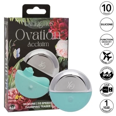 CALEXOTICS - OVATION ACCLAIM STIMULATOR AQUA GREEN CALEXOTICS - OVATION ACCLAIM STIMULATOR AQUA GREEN