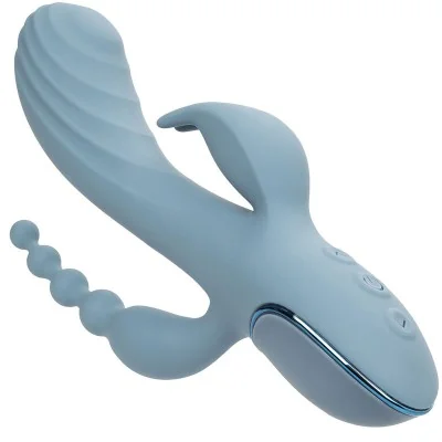 CALEXOTICS - VIBRATOR TRIPLE ECSTASY GREY CALEXOTICS - VIBRATOR TRIPLE ECSTASY GREY