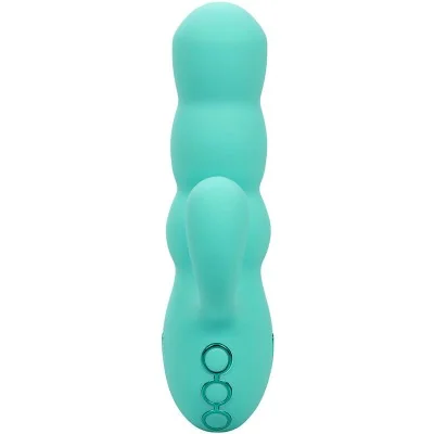 CALEXOTICS - DEL MAR DIVA VIBRATOR RABBIR AQUA GREEN BY CALEXOTICS - DEL MAR DIVA VIBRATOR RABBIR AQUA GREEN BY