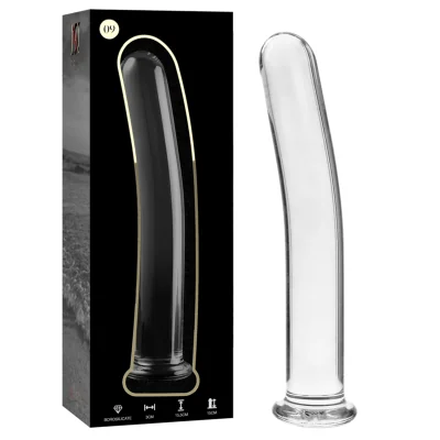 NEBULA SERIES BY IBIZA - MODEL 9 DILDO BOROSILICATE GLASS CLEAR