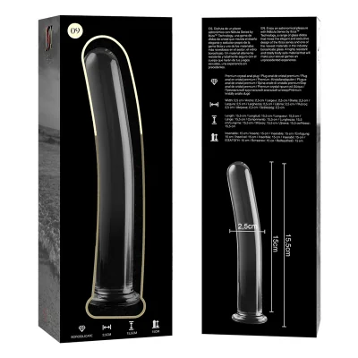 NEBULA SERIES BY IBIZA - MODEL 9 DILDO BOROSILICATE GLASS CLEAR