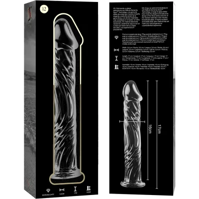 NEBULA SERIES BY IBIZA - MODEL 12 DILDO BOROSILICATE GLASS