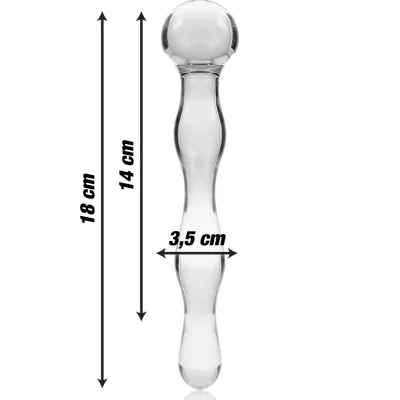 NEBULA SERIES BY IBIZA - MODEL 13 DILDO BOROSILICATE GLASS