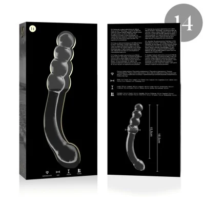 NEBULA SERIES BY IBIZA - MODEL 14 DILDO BOROSILICATE GLASS