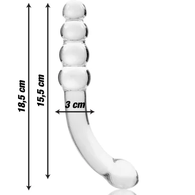 NEBULA SERIES BY IBIZA - MODEL 14 DILDO BOROSILICATE GLASS