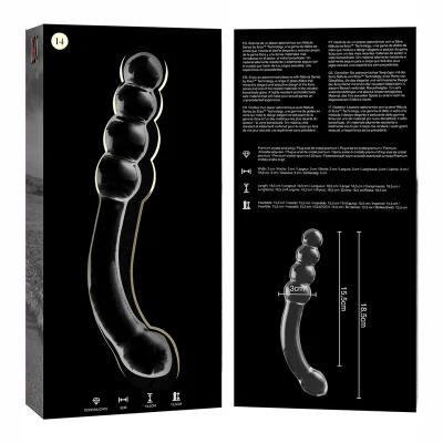 NEBULA SERIES BY IBIZA - MODEL 14 DILDO BOROSILICATE GLASS