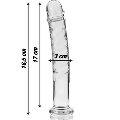 NEBULA SERIES BY IBIZA - MODEL 16 DILDO BOROSILICATE GLASS