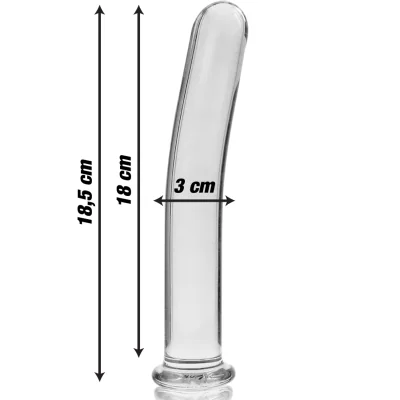 NEBULA SERIES BY IBIZA - MODEL 17 DILDO BOROSILICATE GLASS