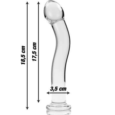 NEBULA SERIES BY IBIZA - MODEL 18 DILDO BOROSILICATE GLASS