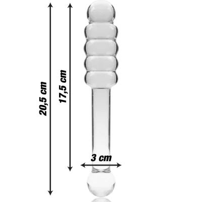 NEBULA SERIES BY IBIZA - MODEL 20 DILDO BOROSILICATE GLASS