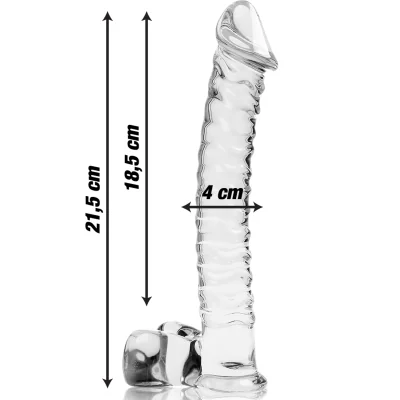 NEBULA SERIES BY IBIZA - MODEL 23 DILDO BOROSILICATE GLASS