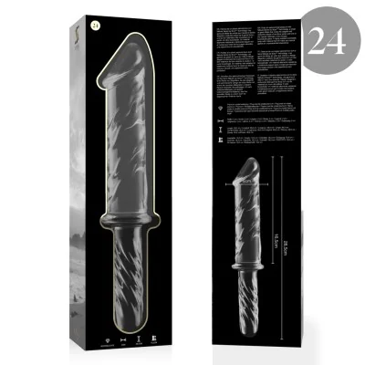 NEBULA SERIES BY IBIZA - MODEL 24 DILDO BOROSILICATE GLASS