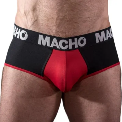MACHO - MS26N SLIP NEGRO/ROJO S MACHO - MS26N SLIP NEGRO/ROJO S