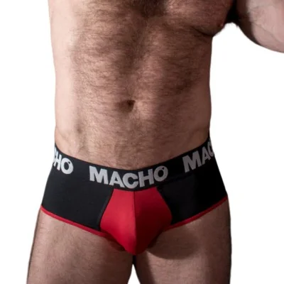 MACHO - MS26N SLIP NEGRO/ROJO S MACHO - MS26N SLIP NEGRO/ROJO S