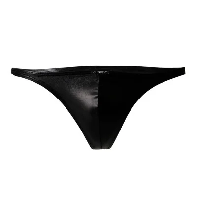 CUT4MEN - BRAZILIAN BRIEF BLACK LEATHERETTE S CUT4MEN - BRAZILIAN BRIEF BLACK LEATHERETTE S