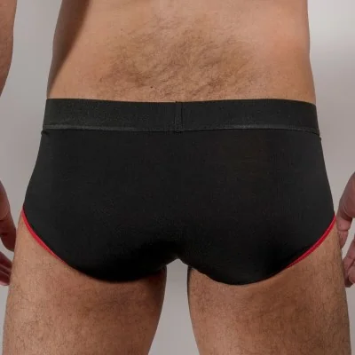 MACHO - MS24R BRIEF UNDERPANTS DARK RED XL