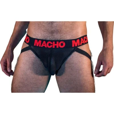 MACHO - MX26X2 JOCK BLACK/RED XL MACHO - MX26X2 JOCK BLACK/RED XL