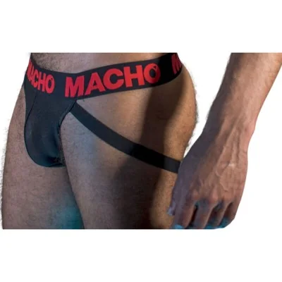 MACHO - MX26X2 JOCK BLACK/RED XL MACHO - MX26X2 JOCK BLACK/RED XL