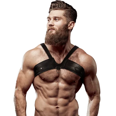 FETISH SUBMISSIVE ATTITUDE - MEN'S BRIGADE ECO-LEATHER CHEST FETISH SUBMISSIVE ATTITUDE - MEN'S BRIGADE ECO-LEATHER CHEST