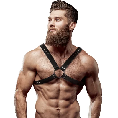 FETISH SUBMISSIVE ATTITUDE - MEN'S CROSS CHEST ECO-LEATHER