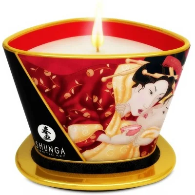 SHUNGA - MINI CARESS BY CANDELIGHT STRAWBERRIES AND CAVA SHUNGA - MINI CARESS BY CANDELIGHT STRAWBERRIES AND CAVA