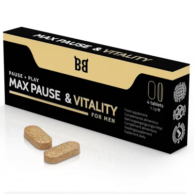 BLACK BULL - MAX PAUSE VITALITY RETARDANT FOR MEN 4 CAPSULES BLACK BULL - MAX PAUSE VITALITY RETARDANT FOR MEN 4 CAPSULES