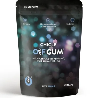 WUG GUM - OFF VALERIAN, TRYPTOPHAN, LEMON BALM AND MELATONIN 10 WUG GUM - OFF VALERIAN, TRYPTOPHAN, LEMON BALM AND MELATONIN 10