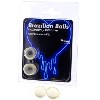 TALOKA - 2 BRAZILIAN BALLS COLD VIBRATION EFFECT EXCITING GEL TALOKA - 2 BRAZILIAN BALLS COLD VIBRATION EFFECT EXCITING GEL