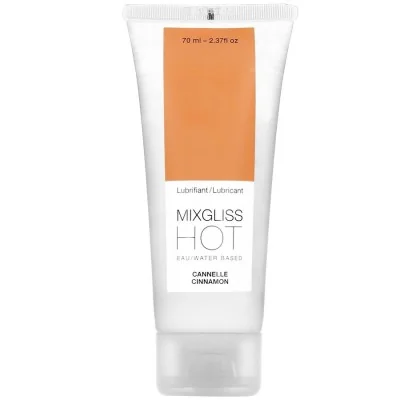 MIXGLISS - HEAT EFFECT LUBRICANT CINNAMON FLAVOR 70ML MIXGLISS - HEAT EFFECT LUBRICANT CINNAMON FLAVOR 70ML