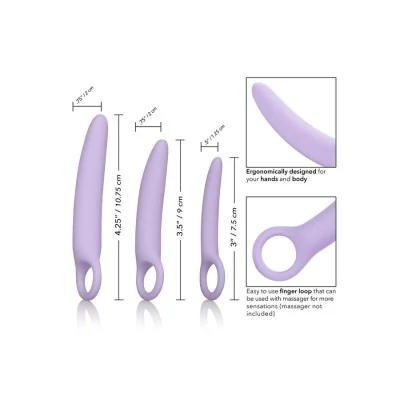 CALEXOTICS - DR LAURA BERMAN ALENA SET OF 3 SILICONE DILATORS CALEXOTICS - DR LAURA BERMAN ALENA SET OF 3 SILICONE DILATORS