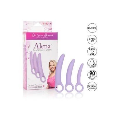 CALEXOTICS - DR LAURA BERMAN ALENA SET OF 3 SILICONE DILATORS CALEXOTICS - DR LAURA BERMAN ALENA SET OF 3 SILICONE DILATORS