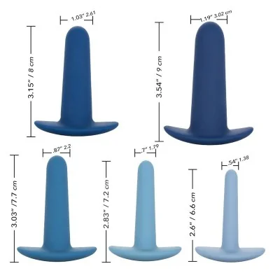 CALEXOTICS - WEARABLE ANAL TRAINING SET 5 PIECES CALEXOTICS - WEARABLE ANAL TRAINING SET 5 PIECES