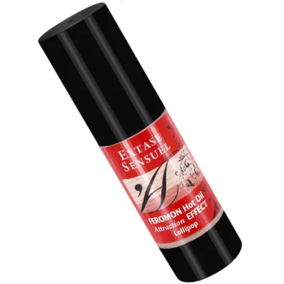 EXTASE SENSUAL - HEATING EFFECT MASSAGE OIL WITH LOLLIPOP