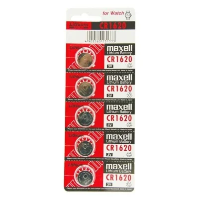 MAXELL - BATTERY LITIO CR1620 3V 5UDS